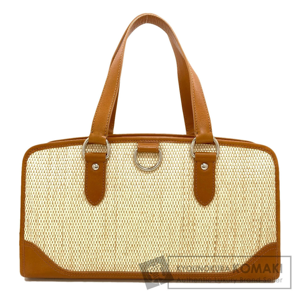 Burberry Handbag Raffia Leather